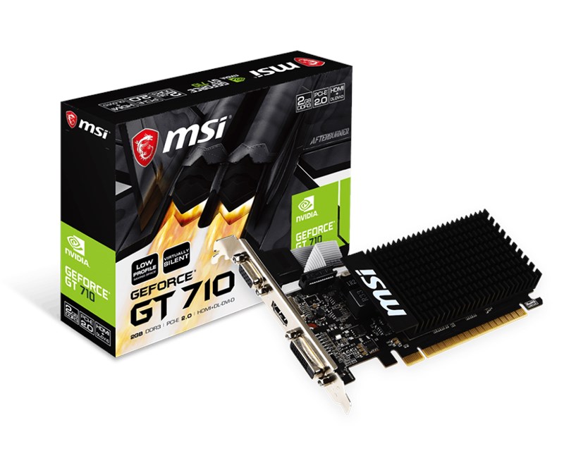 MSI GeForce GT 710 2GB 2GD3H D3 64Bit Low Profile [GT 710 2GD3H LP]
