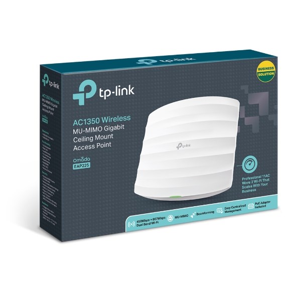 Omada EAP225 AC1350 Dual Band Duvar/Tavan Tipi Access Point görsel 3